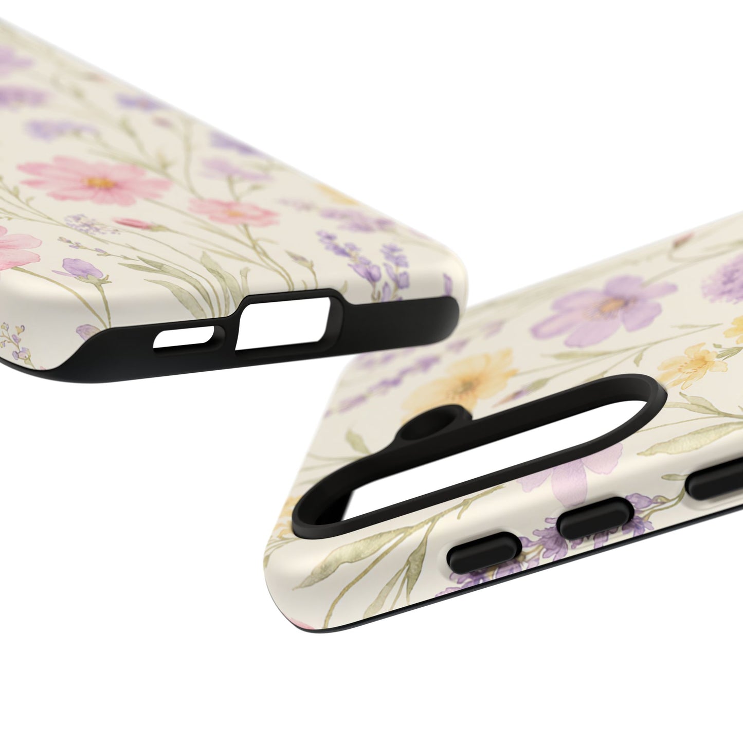Floral Field Tough Case — Pastel Wildflower Protective Phone Cover