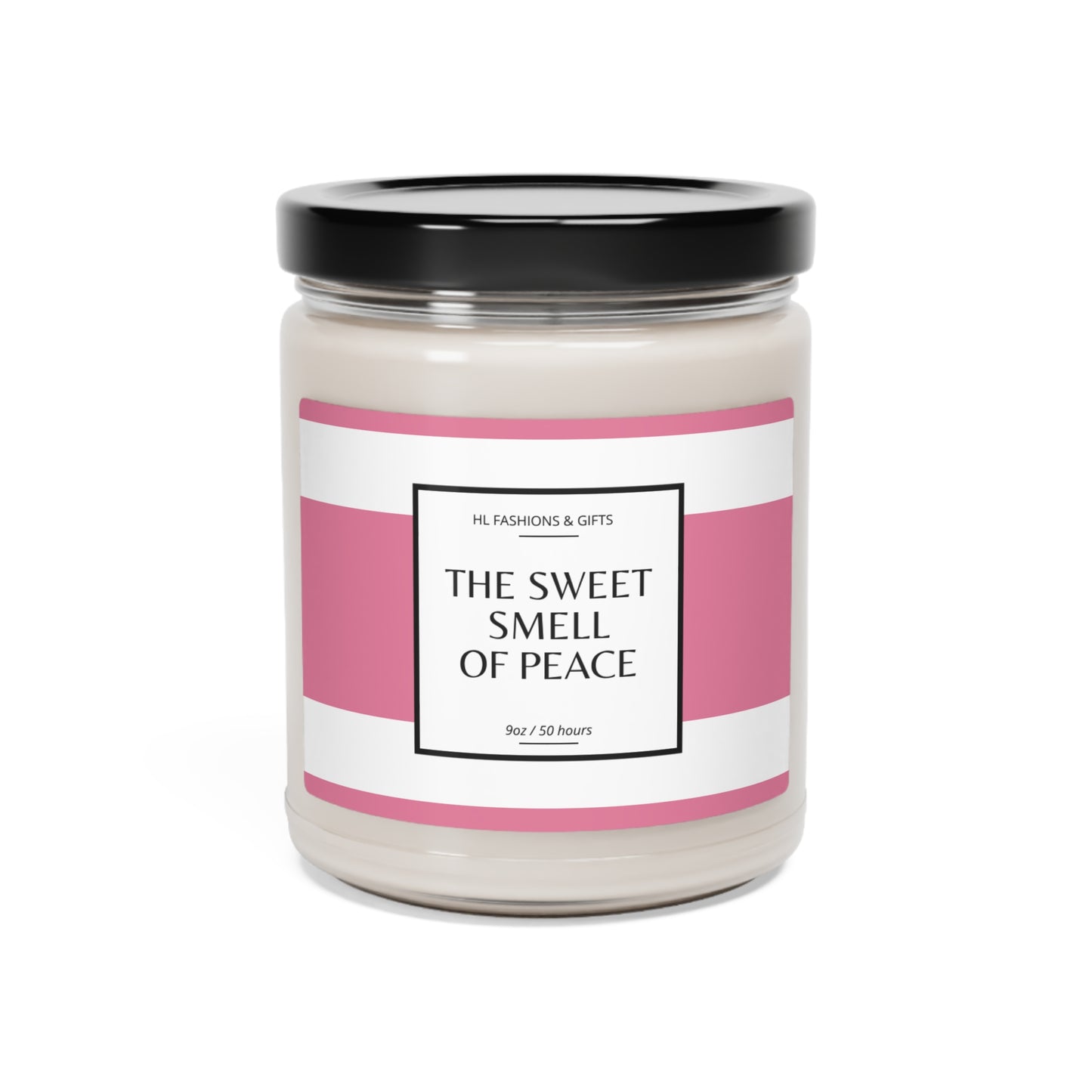 The Sweet Smell of Peace Soy Candle - Pink Label