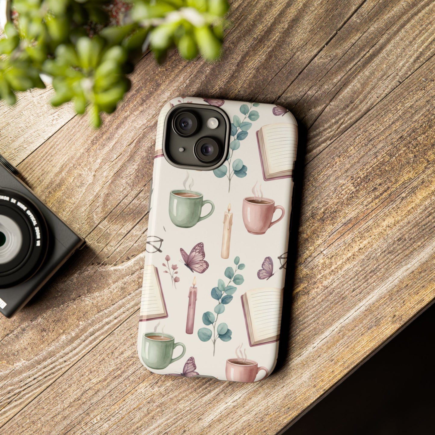 Cozy Coffee & Books Phone Case