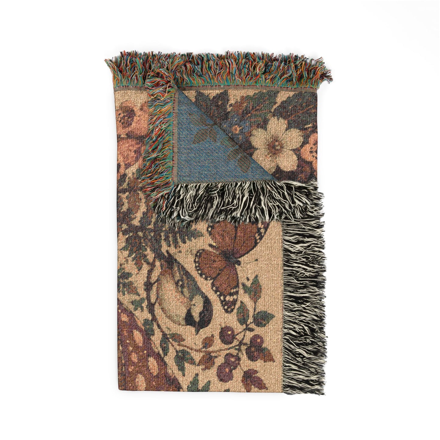 Mushroom Woodland Woven Blanket