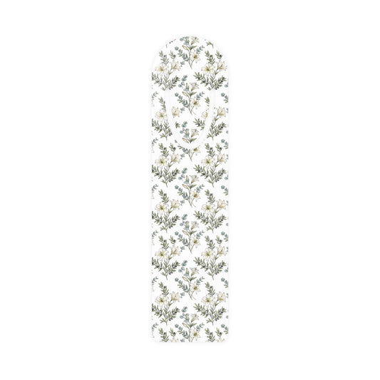 Floral Botanical Metal Bookmark — Elegant Greenery Reading Accessory