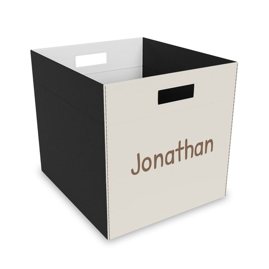 Personalized Felt Storage Box – Custom Name Toy & Nursery Organizer
