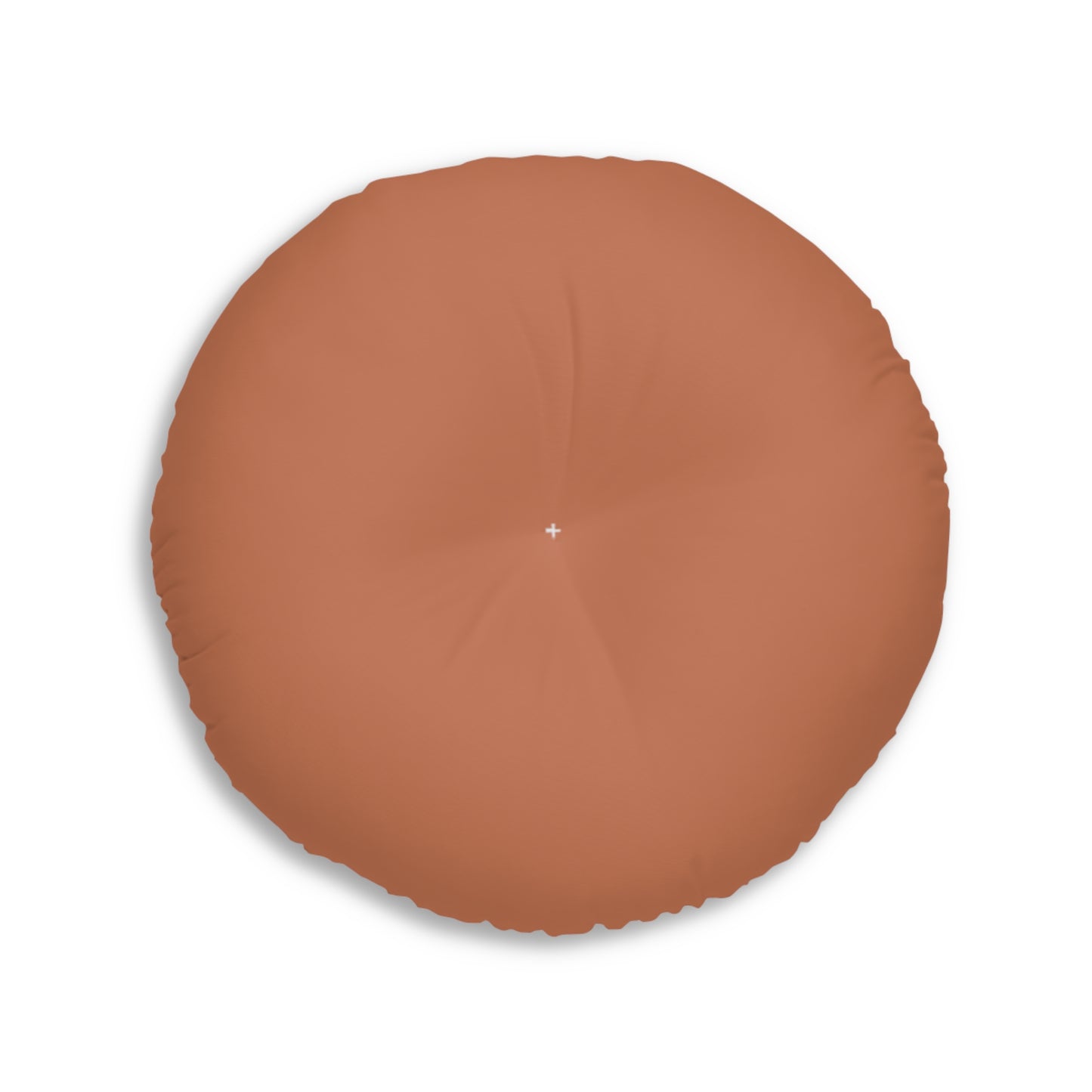 Round Tufted Floor Pillow — Cute Watercolor Dinosaur Pattern for Kids’ Room