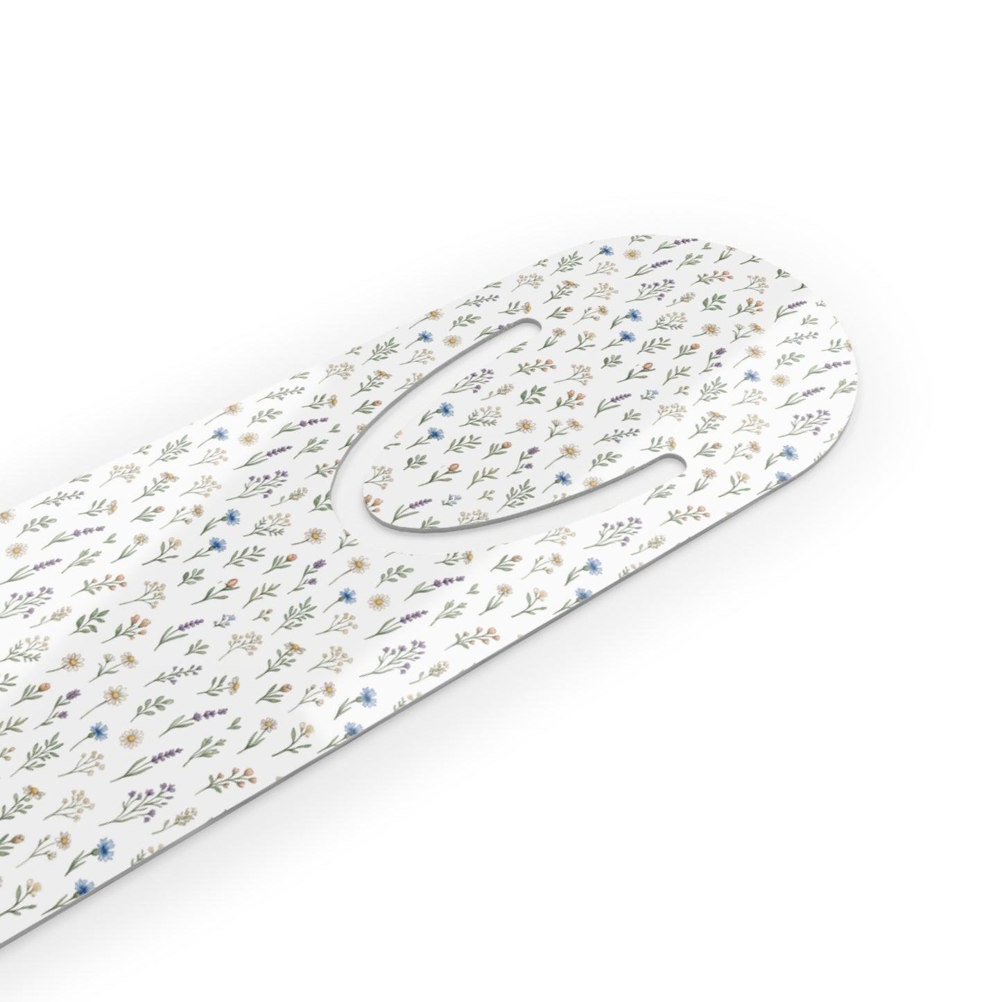 Floral Wildflower Metal Bookmark — Delicate Botanical Reading Accessory