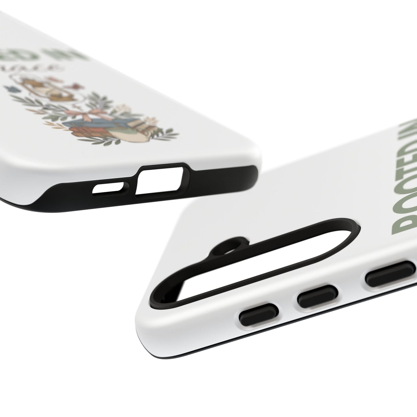 Rooted in Grace Phone Case — Floral Lantern Christian Protective Cover