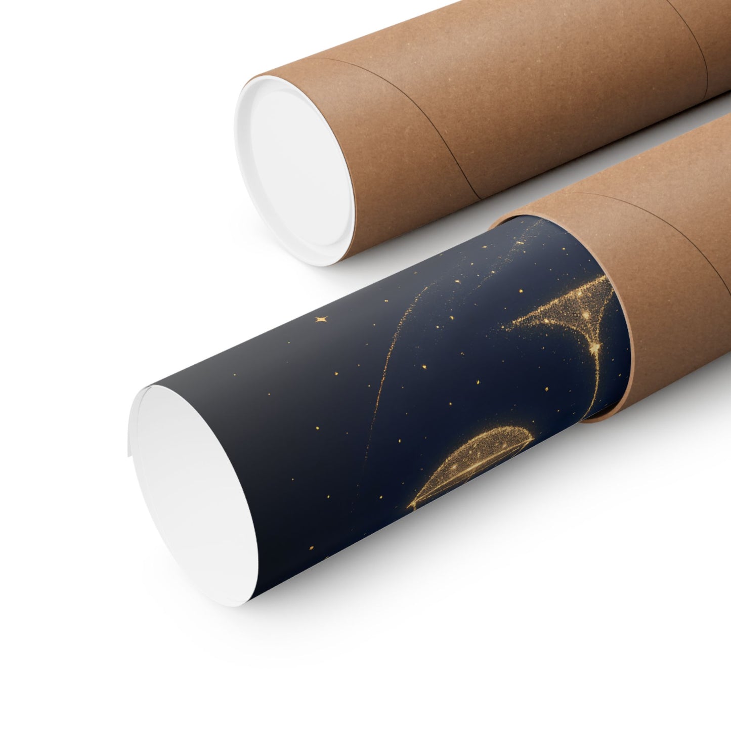 Libra Zodiac Constellation Matte Poster – Golden Scales Astrology Wall Art Print (Multiple Sizes)