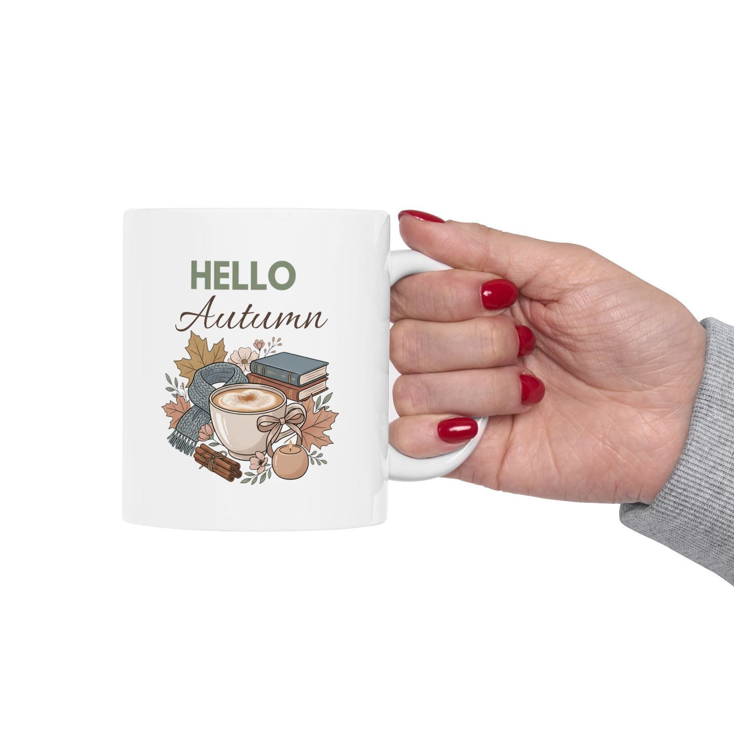 Autumn Home Sweet Home Ceramic Mug – Cozy Fall Housewarming Gift (11oz/15oz)