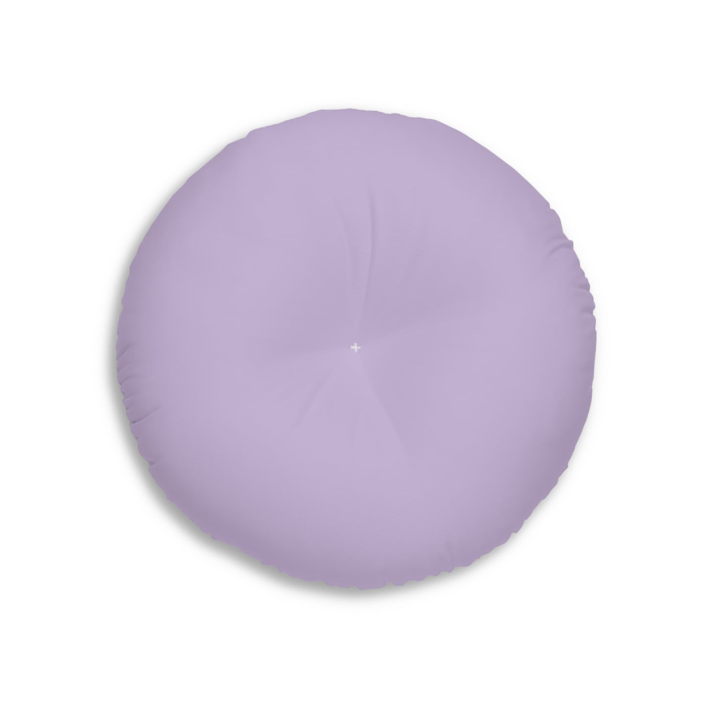 Round Tufted Floor Pillow — Pastel Unicorn & Rainbow Kids Cushion