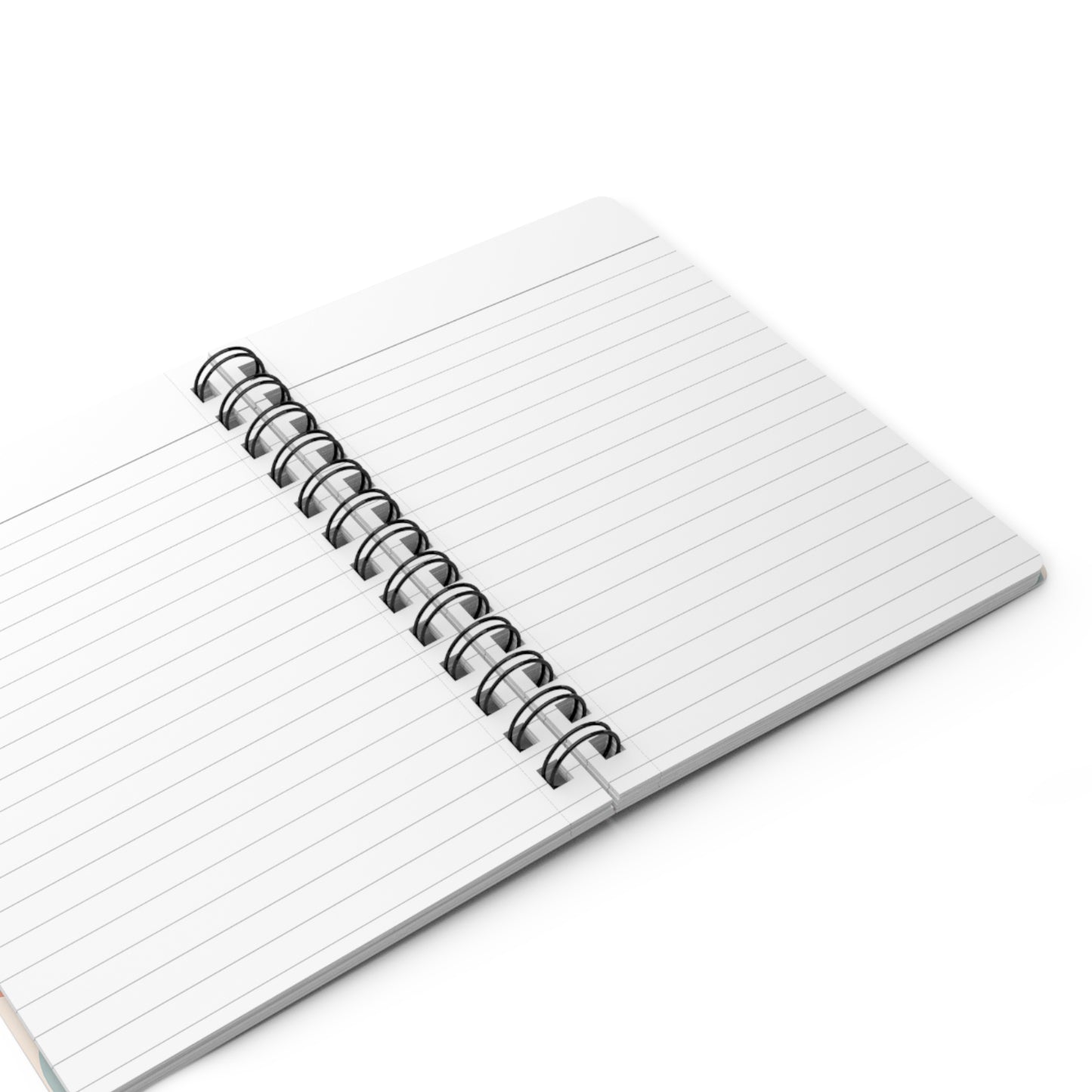 Abstract Pastel Pattern Spiral Journal