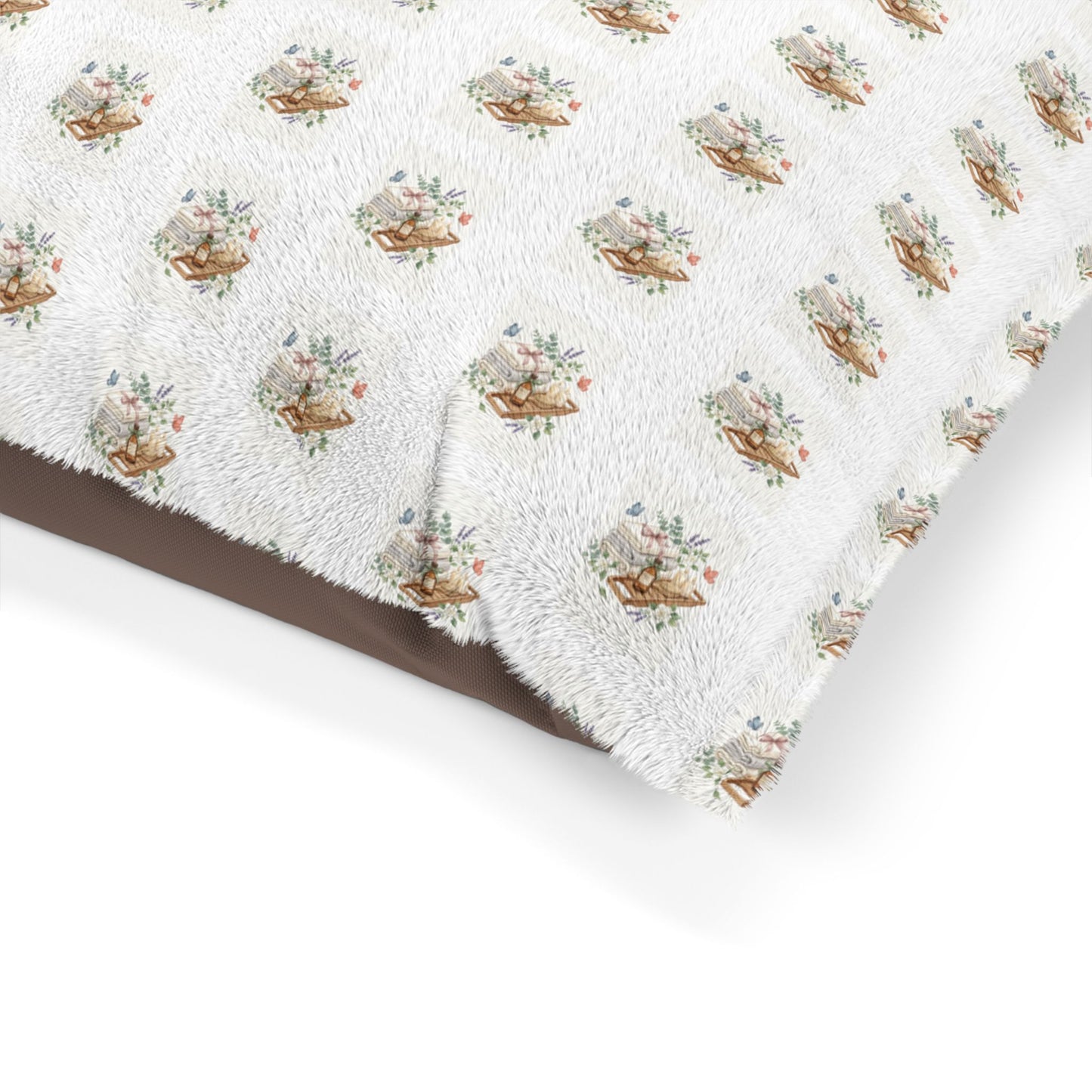 Spa Day Pet Bed – Relaxing Botanical Pet Cushion – Self-Care Inspired Pet Bed