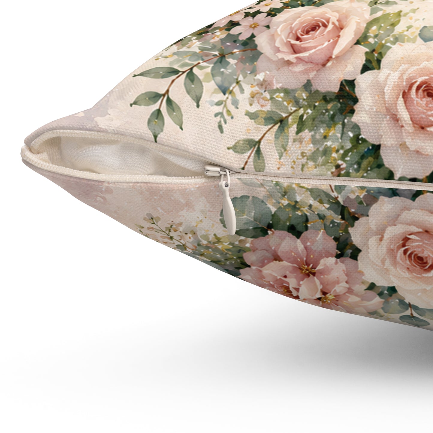 You Are Loved Floral Throw Pillow — 'You are Loved, Let your heart be at peace' Inspirational Decorative Pillow