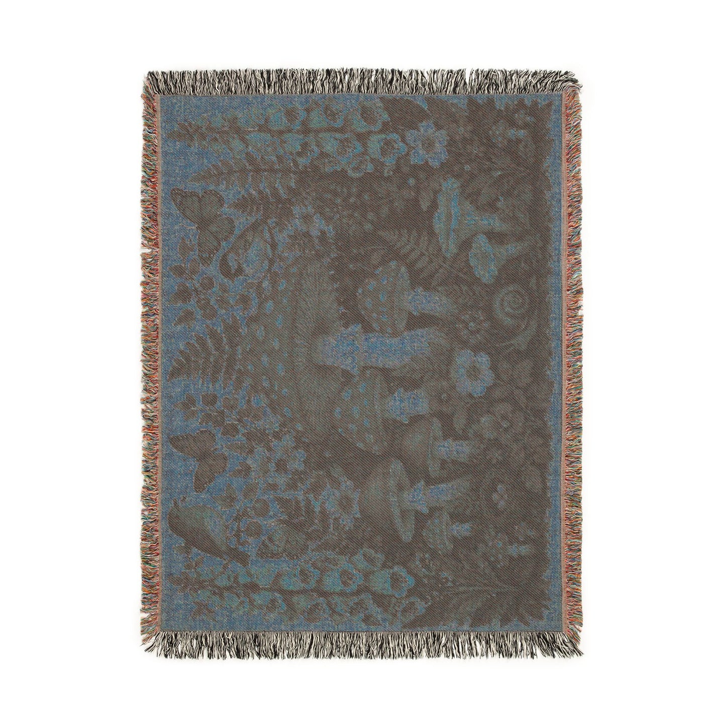 Mushroom Woodland Woven Blanket