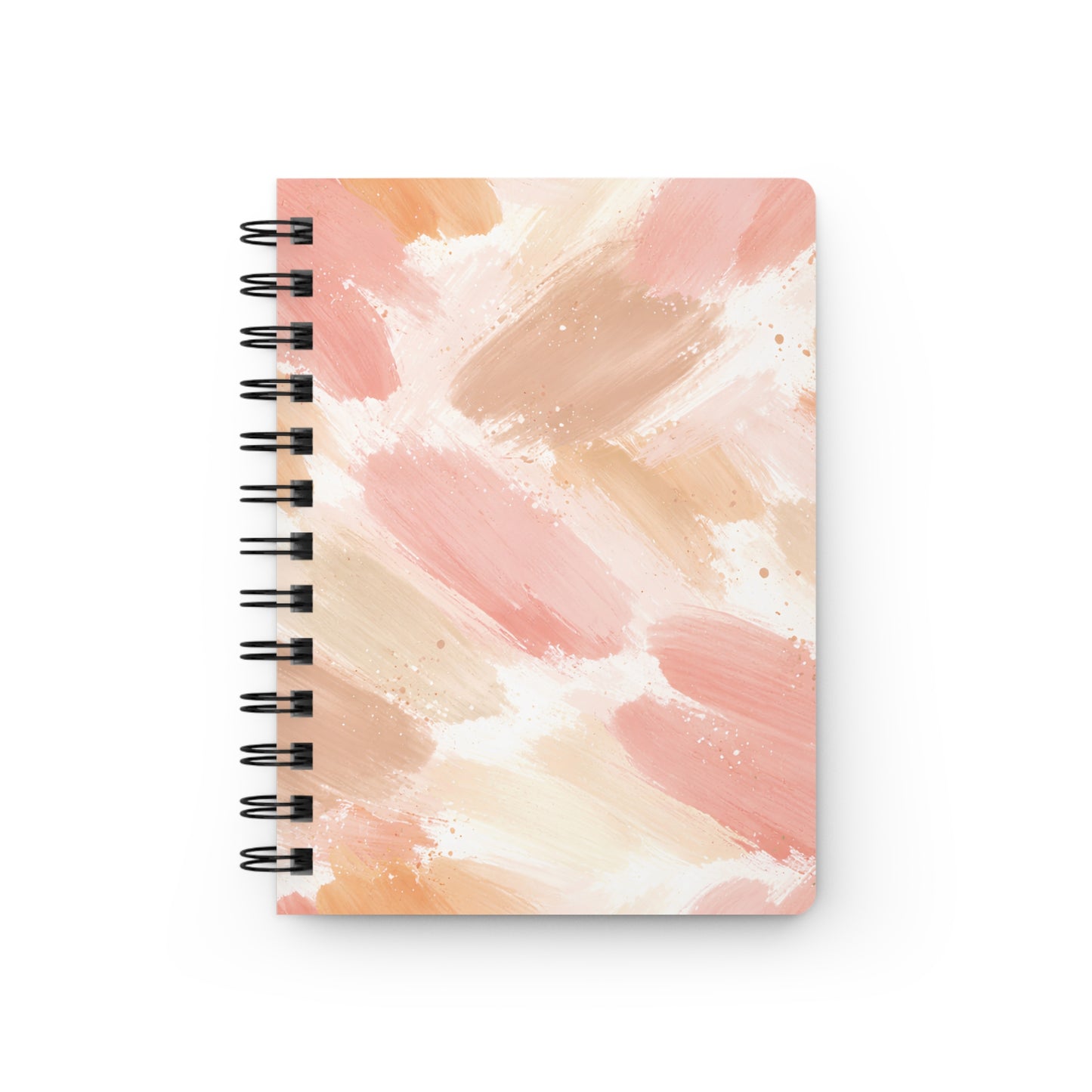 Blush Brushstroke Spiral Journal