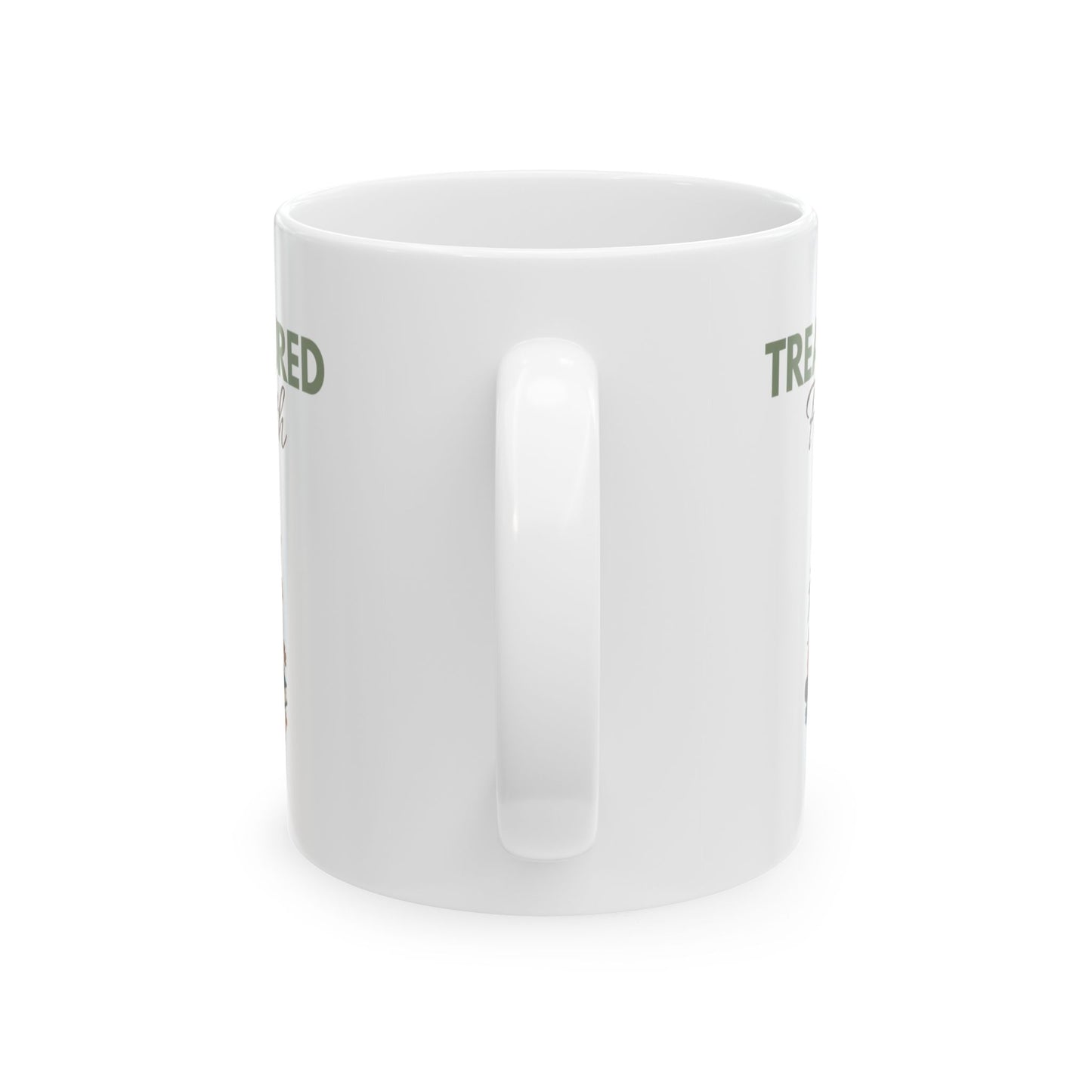 Treasured Faith Ceramic Coffee Mug – Christian Bible Lover Gift – Floral Coffee Cup – Inspirational Religious Mug – 11oz & 15oz