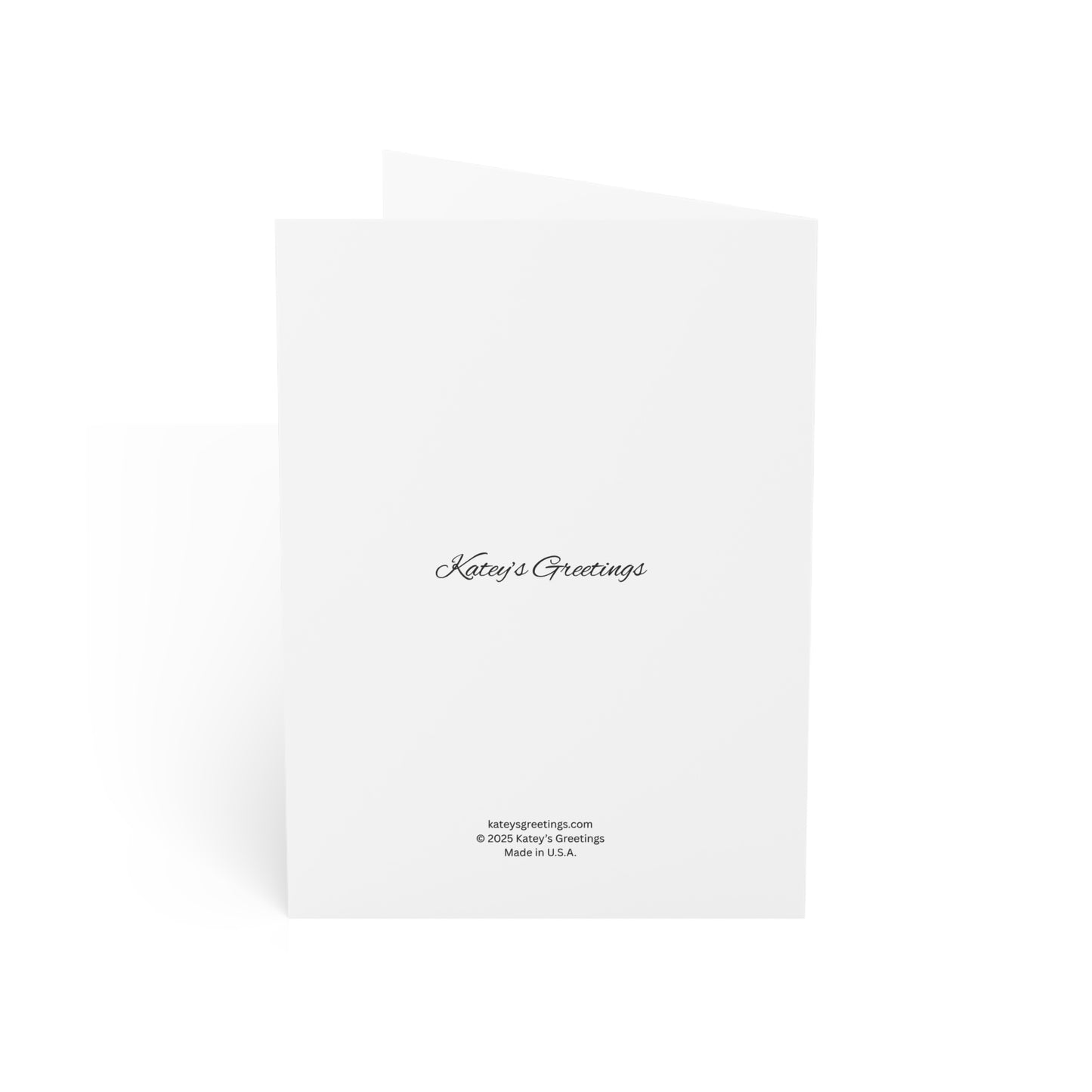 Family Christmas Carolers Greeting Card – Premium 270gsm Paper, Includes Envelope