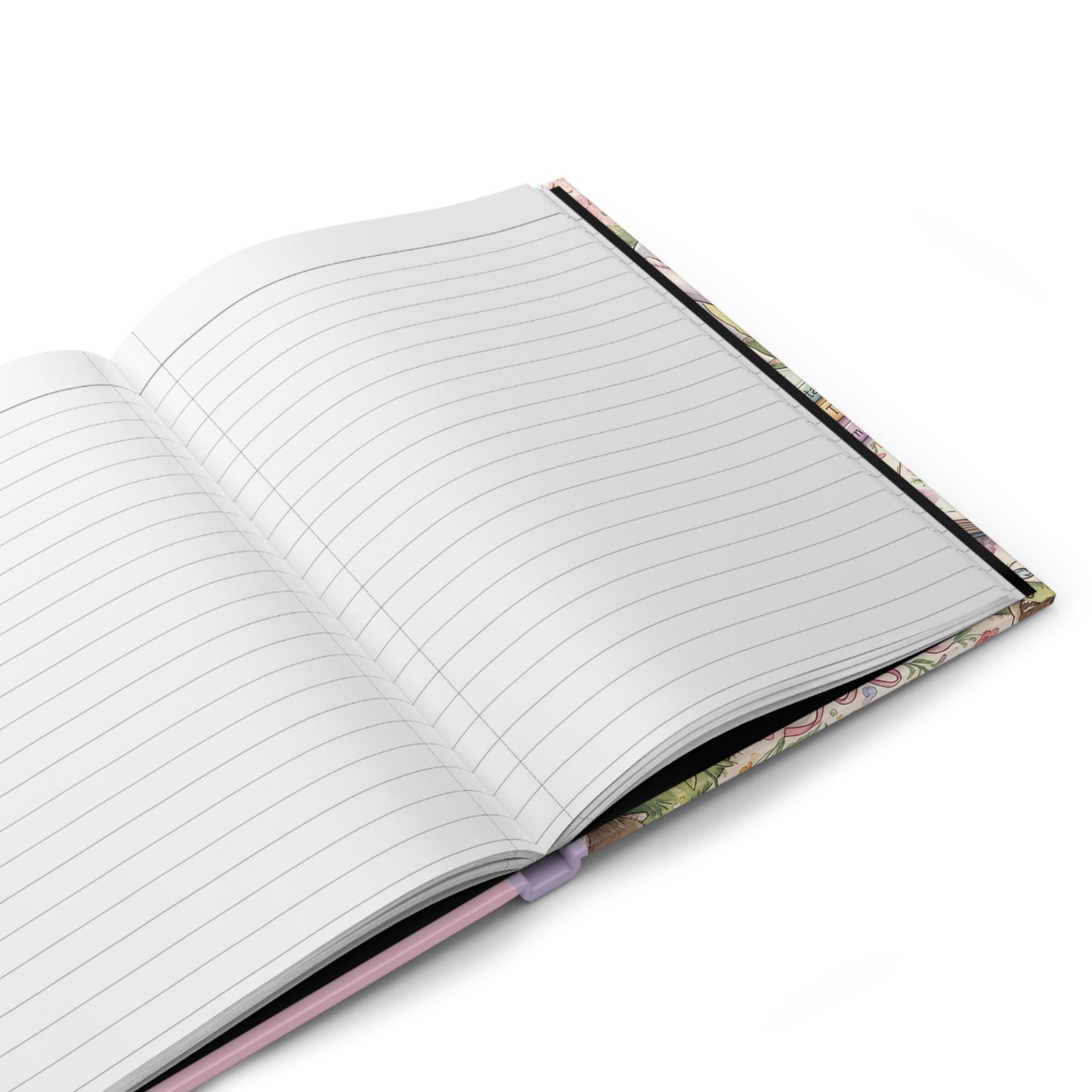 Personalizable Pink Unicorn Hardcover Journal — "Charisma’s Stories" Floral Fantasy Notebook for Kids & Writers