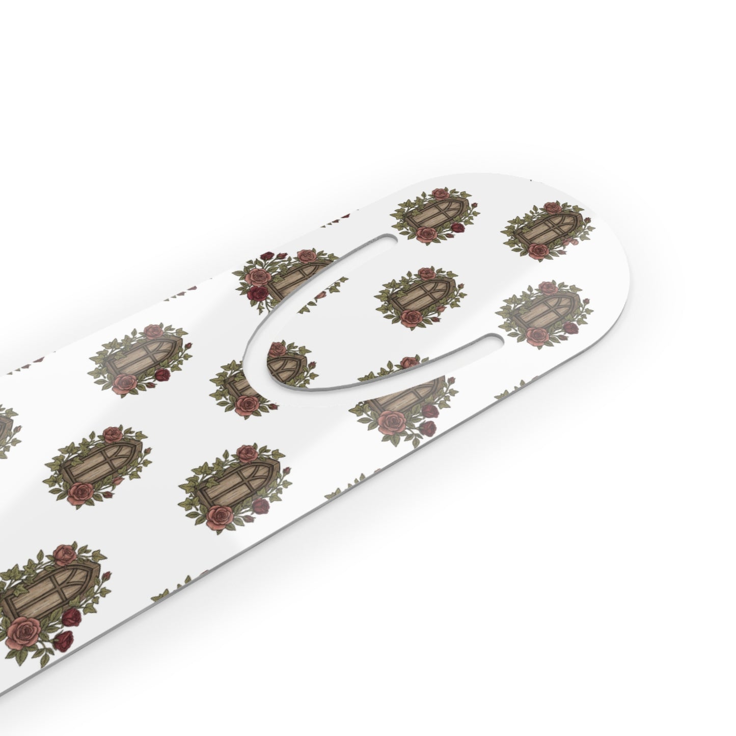 Rustic Church Window Metal Bookmark – Watercolor Floral Bookmark – Christian Reading Accessory – Book Lover Gift