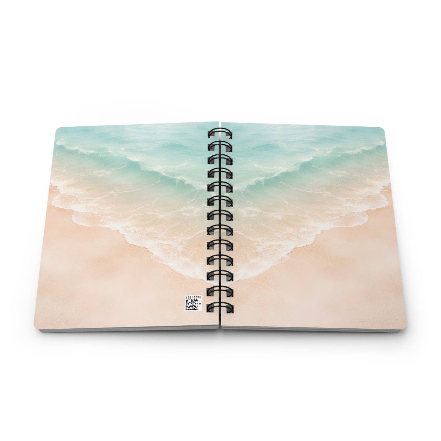 Beach Waves Spiral Journal — Ocean Shoreline Notebook for Travel, Journaling & Notes