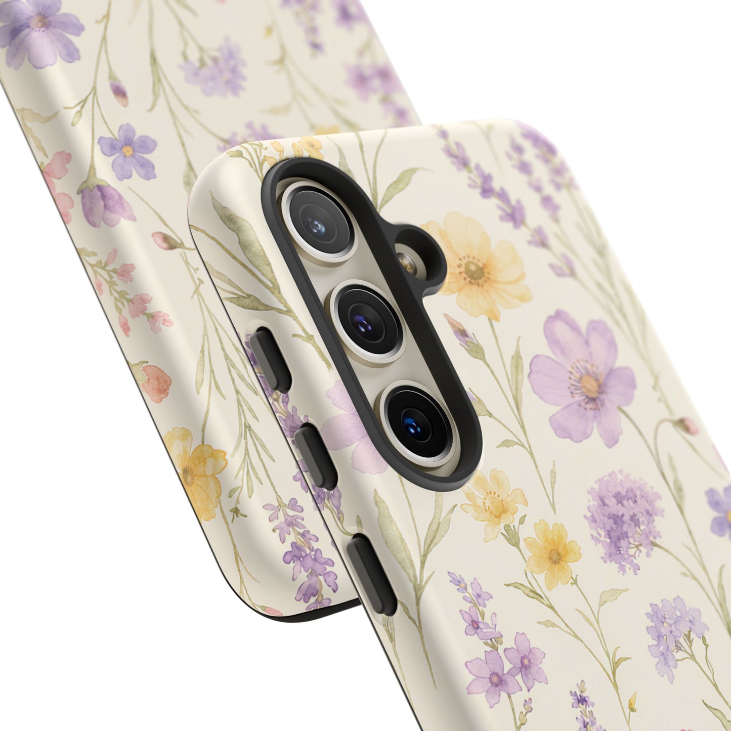 Floral Field Tough Case — Pastel Wildflower Protective Phone Cover