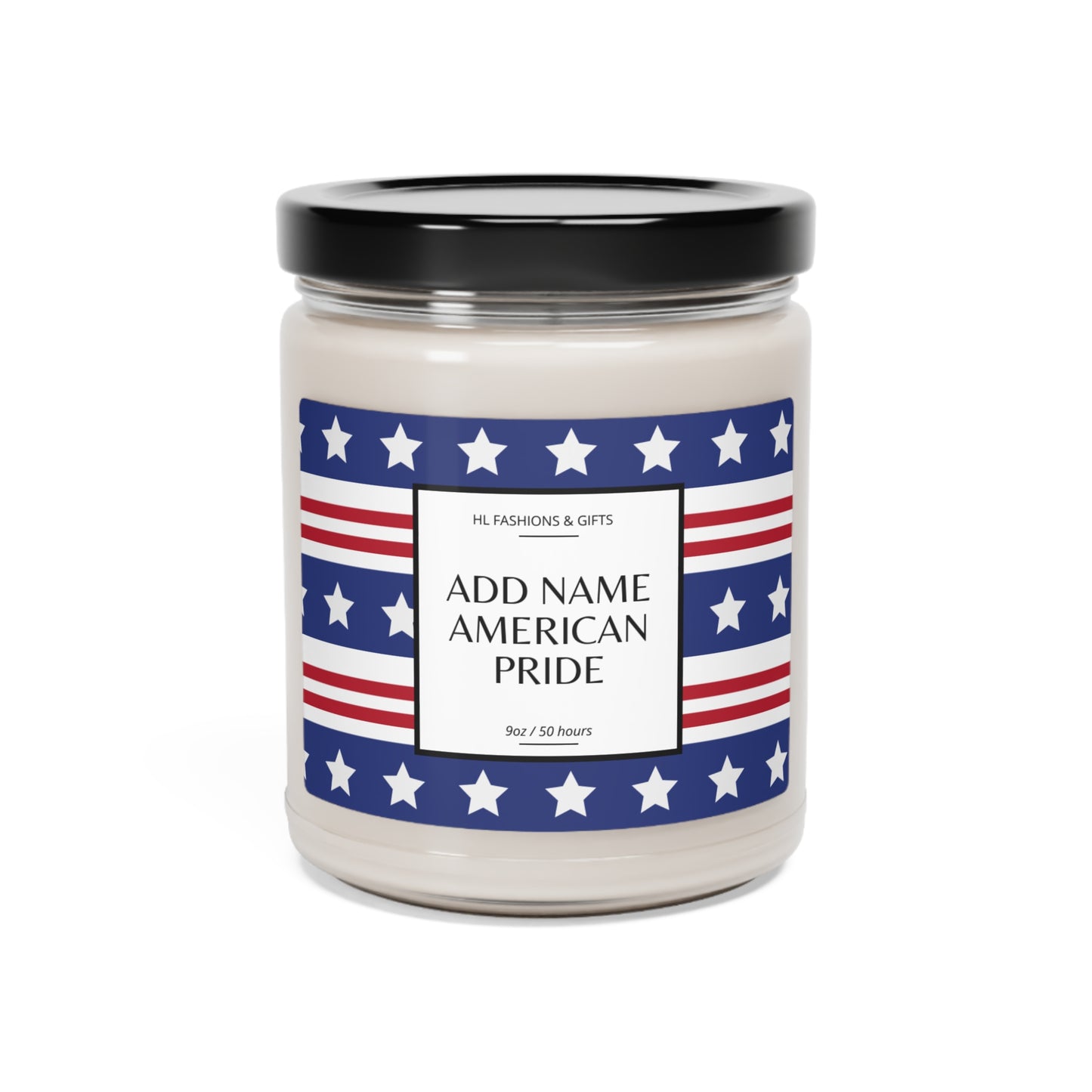 Custom American Pride Soy Candle