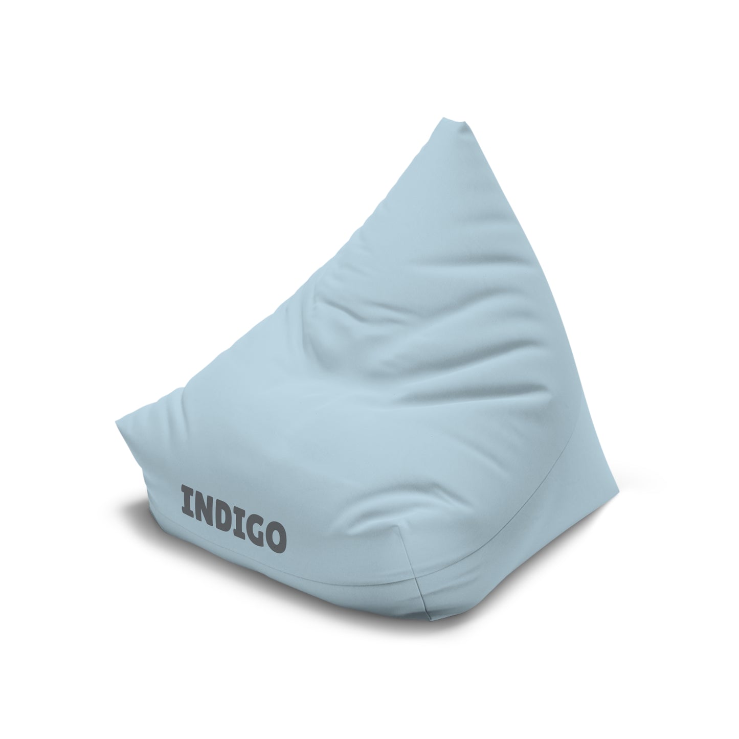 Personalized "Indigo" Bean Bag Chair Cover – Soft Powder Blue Indoor Lounge Cover