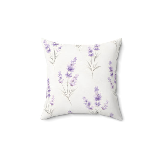 Lavender Watercolor Decorative Throw Pillow