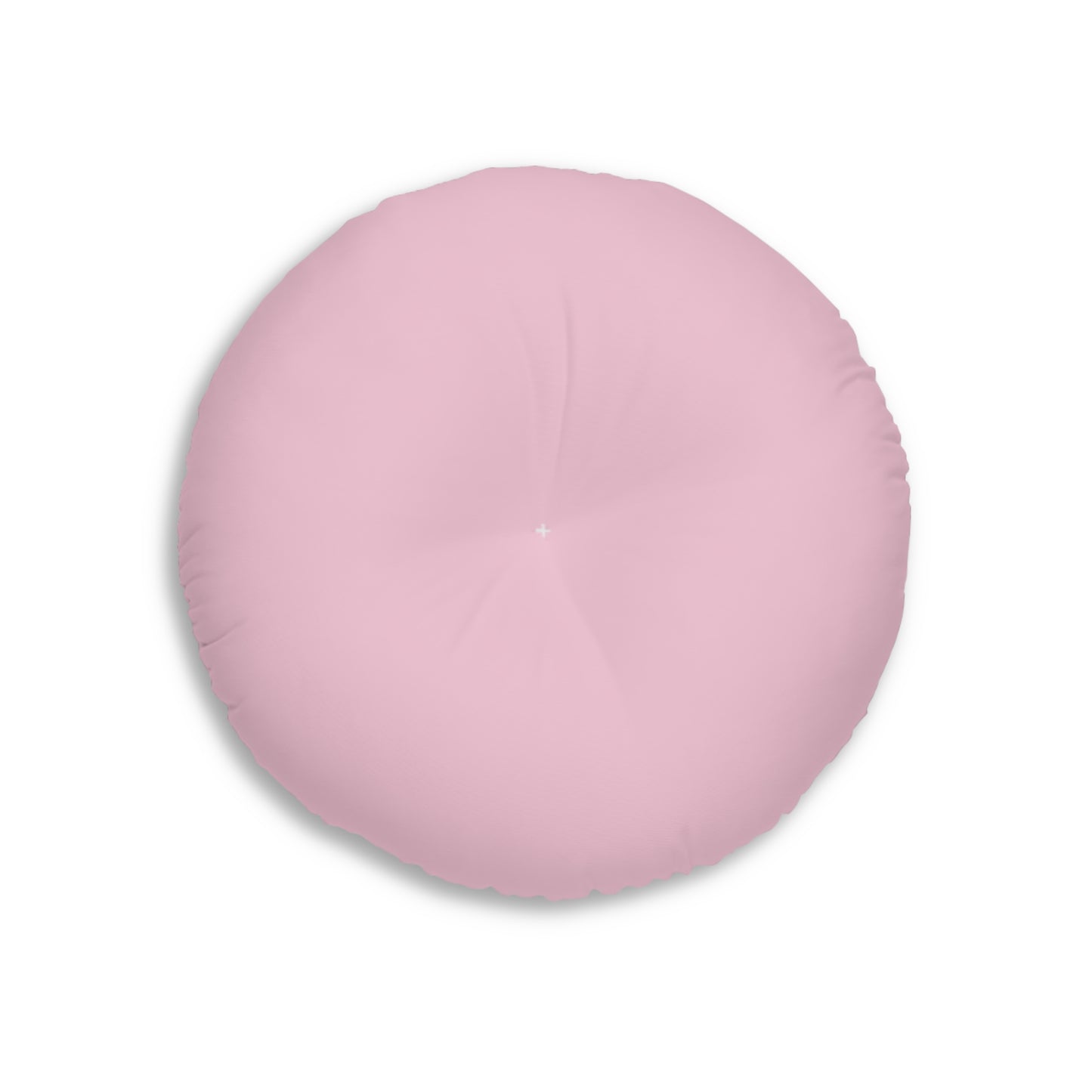 Ballet Bow Tufted Round Floor Pillow – Pink Swan Dance Pattern