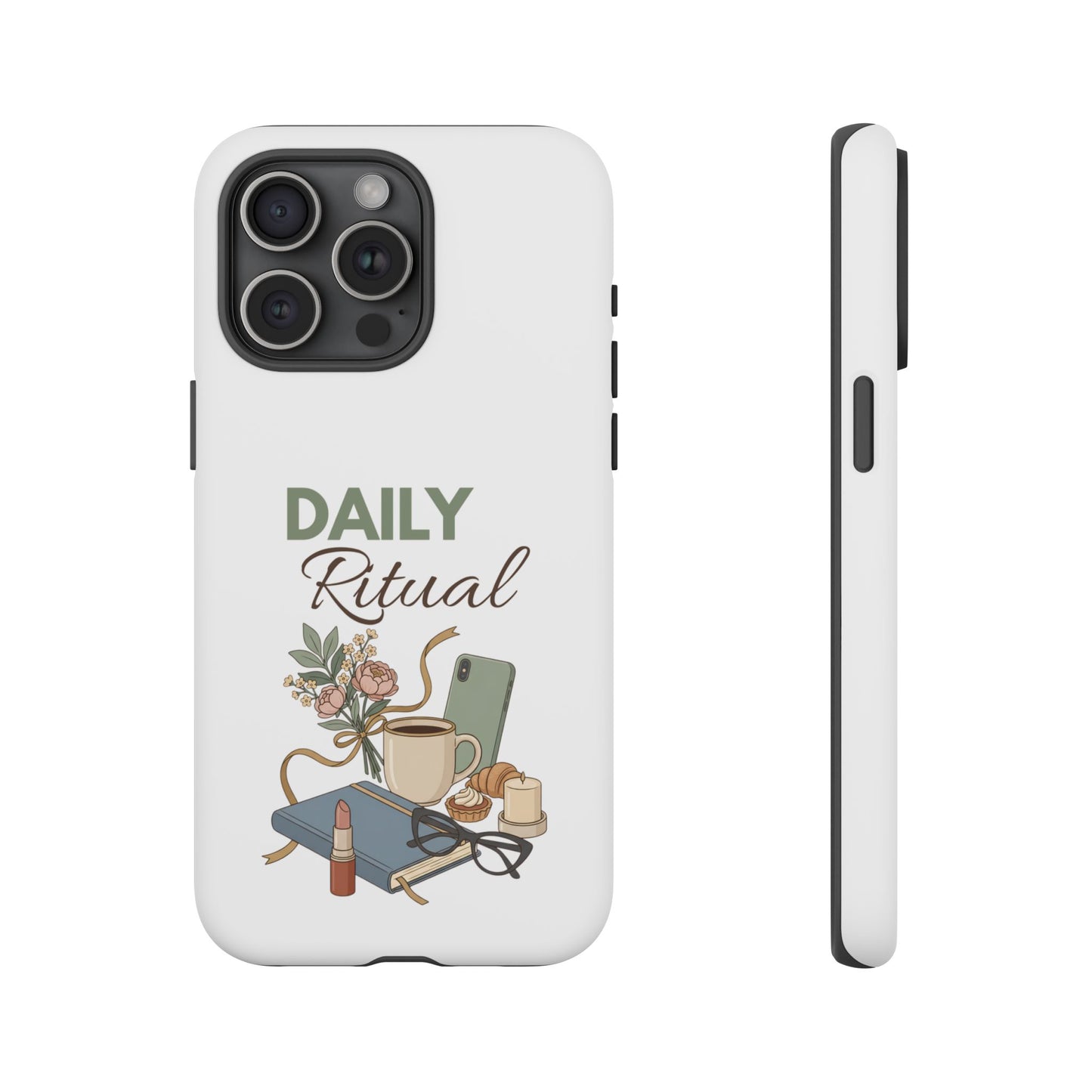 Daily Ritual Phone Case — Cozy Morning Coffee & Journal Design
