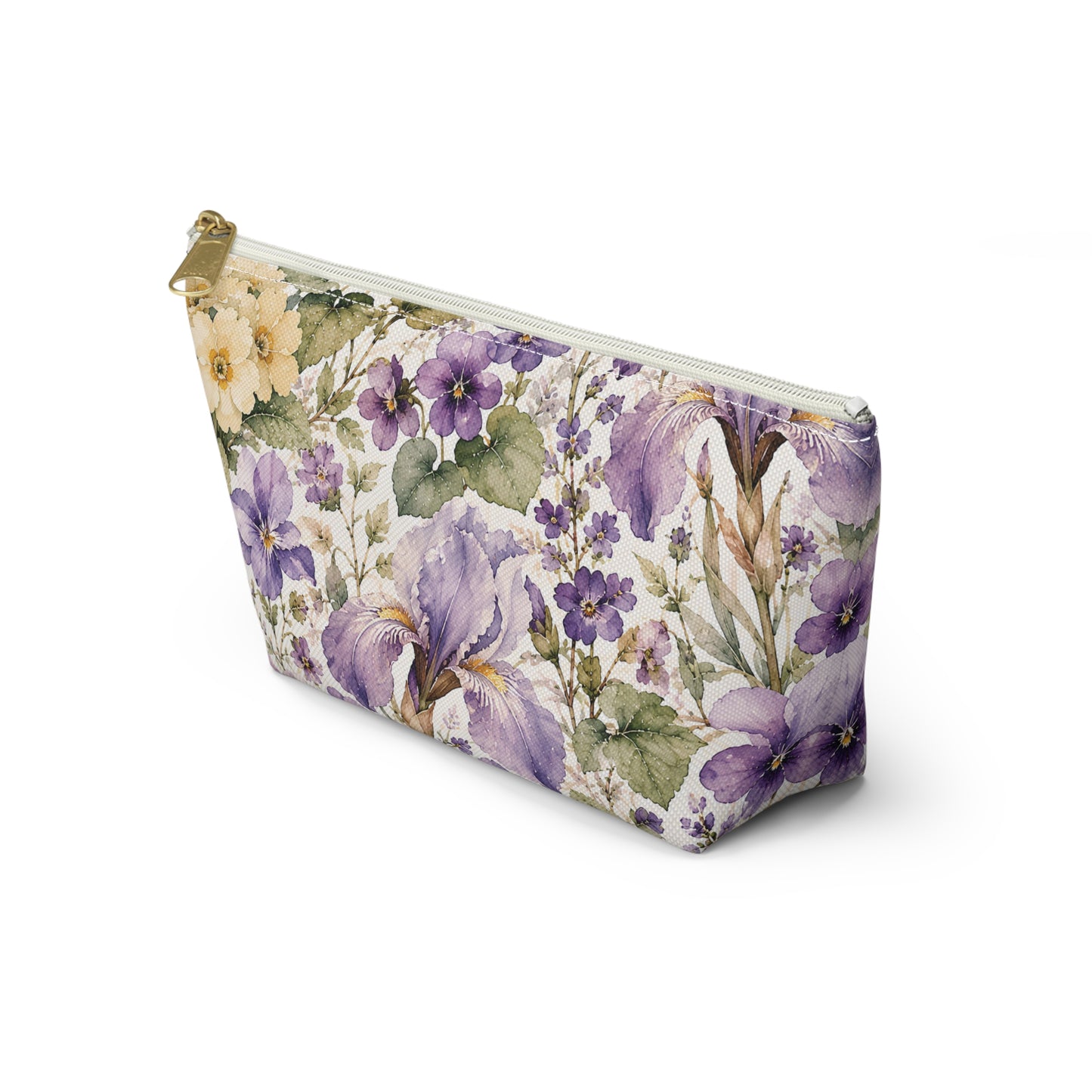 Floral Iris Accessory Pouch