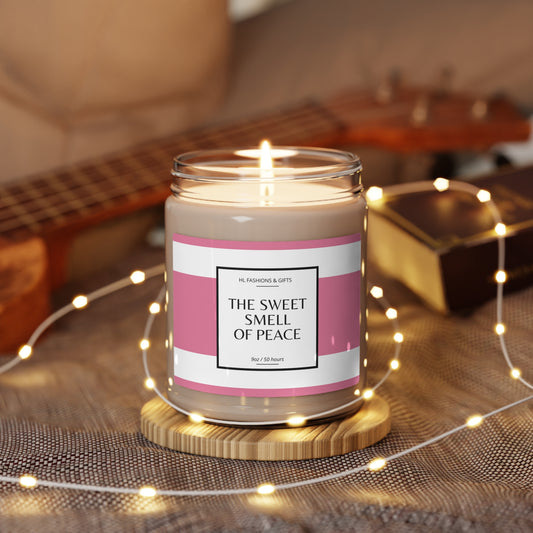 The Sweet Smell of Peace Soy Candle - Pink Label