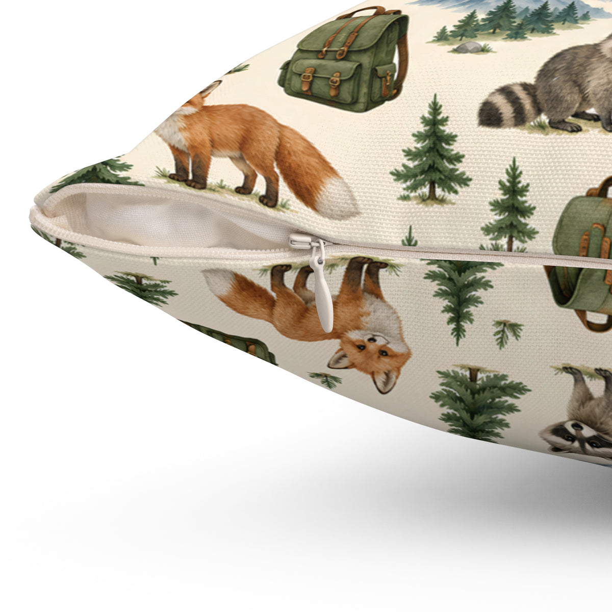 Camping Adventure Outdoor Wilderness Square Pillow