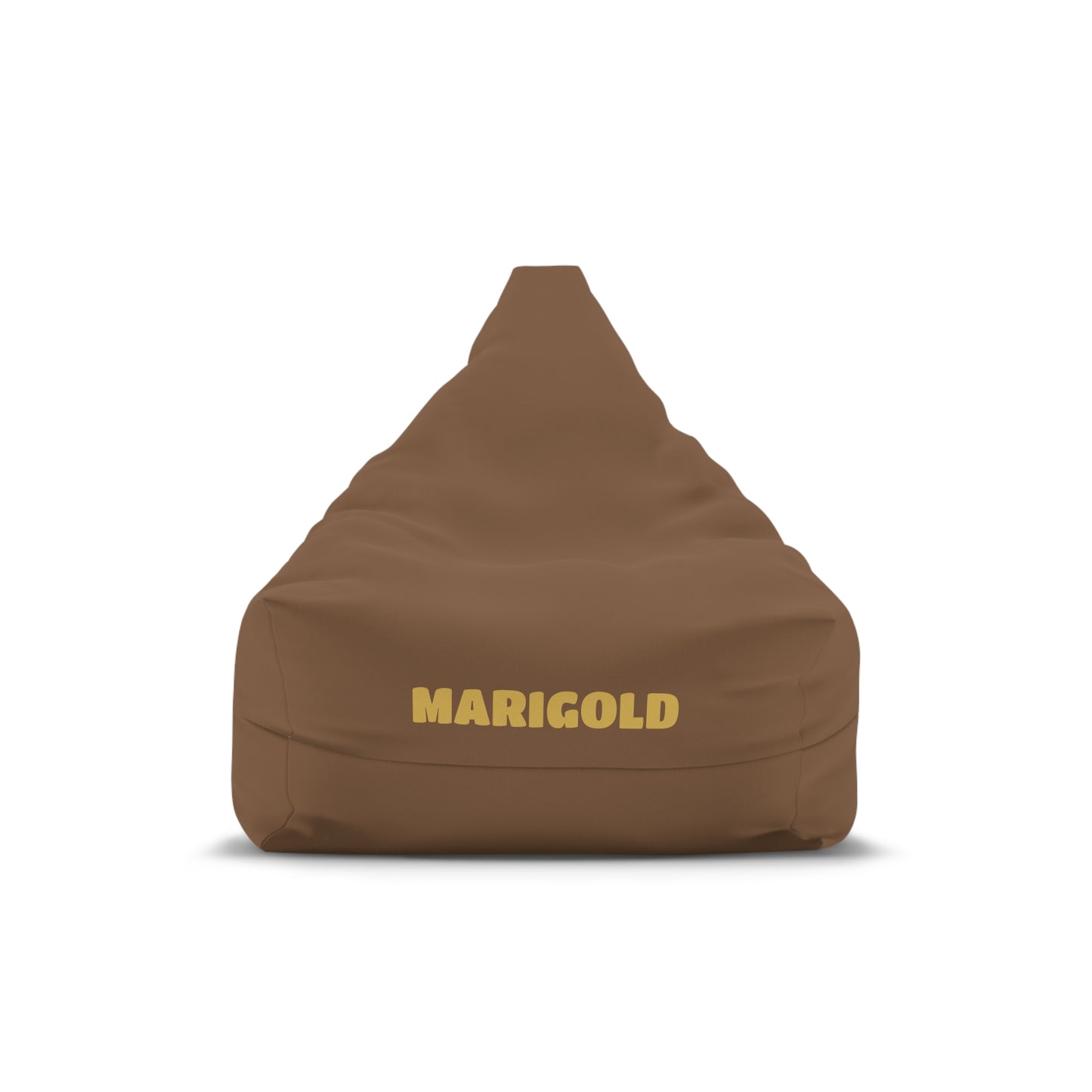 Marigold Brown Bean Bag Cover – Cozy Accent Chair Slipcover