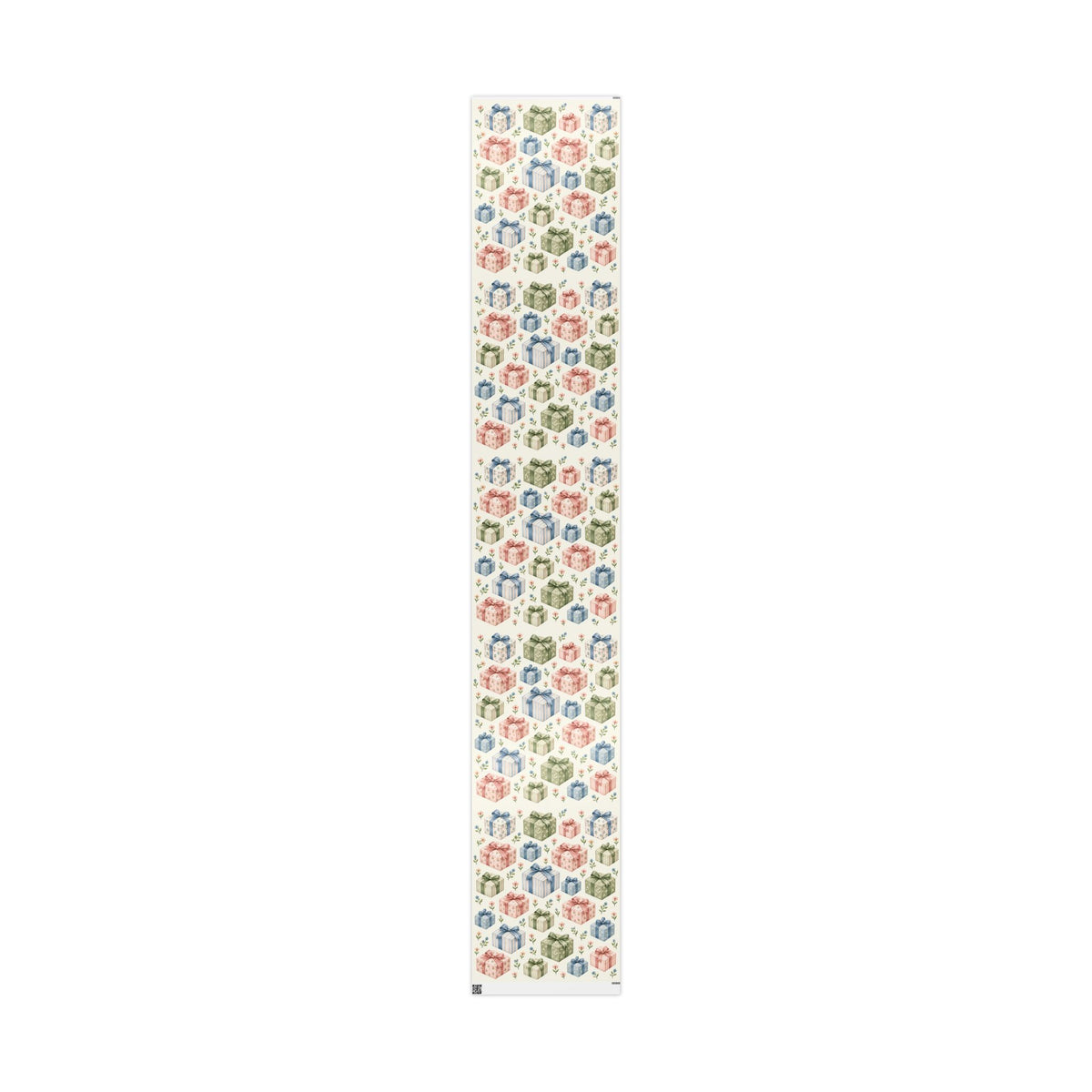Floral Gift Wrap Roll — Pastel Presents & Bows Wrapping Paper