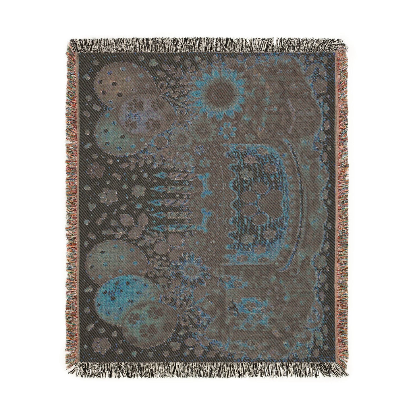 Birthday Paw Print Woven Blanket