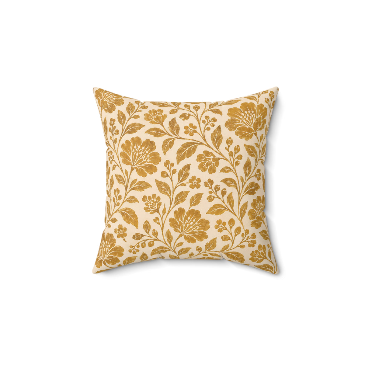 Vintage Floral Botanical Square Pillow