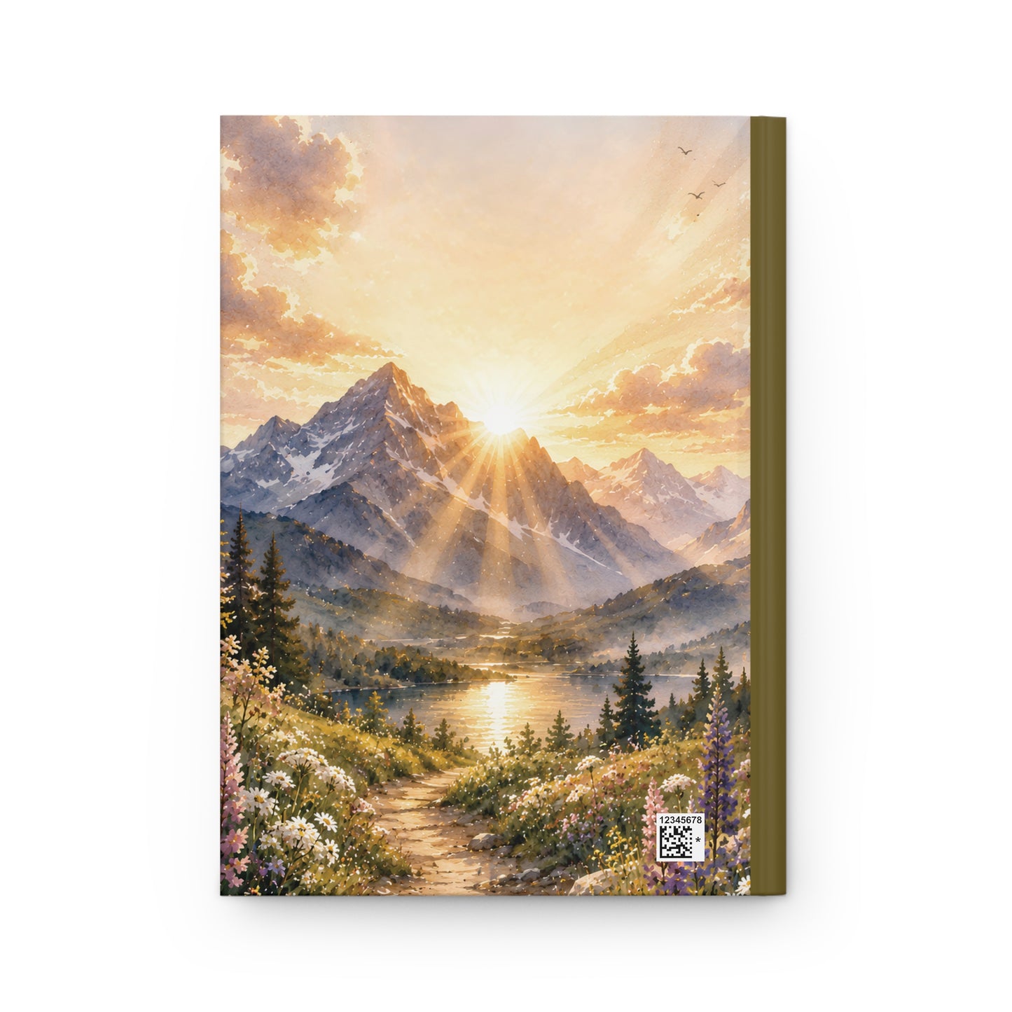 Mountain Sunrise Hardcover Journal — Scenic Nature Notebook for Hiking & Gratitude