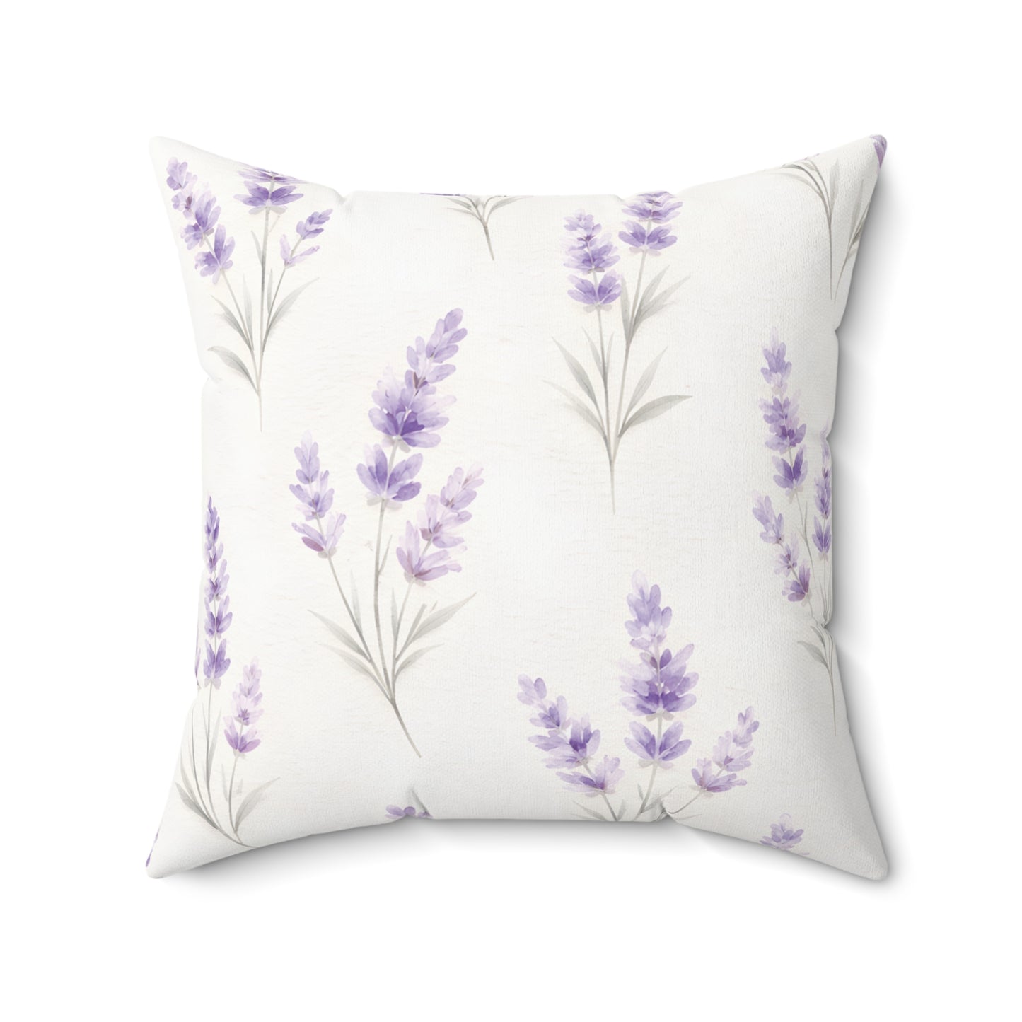 Lavender Watercolor Decorative Throw Pillow