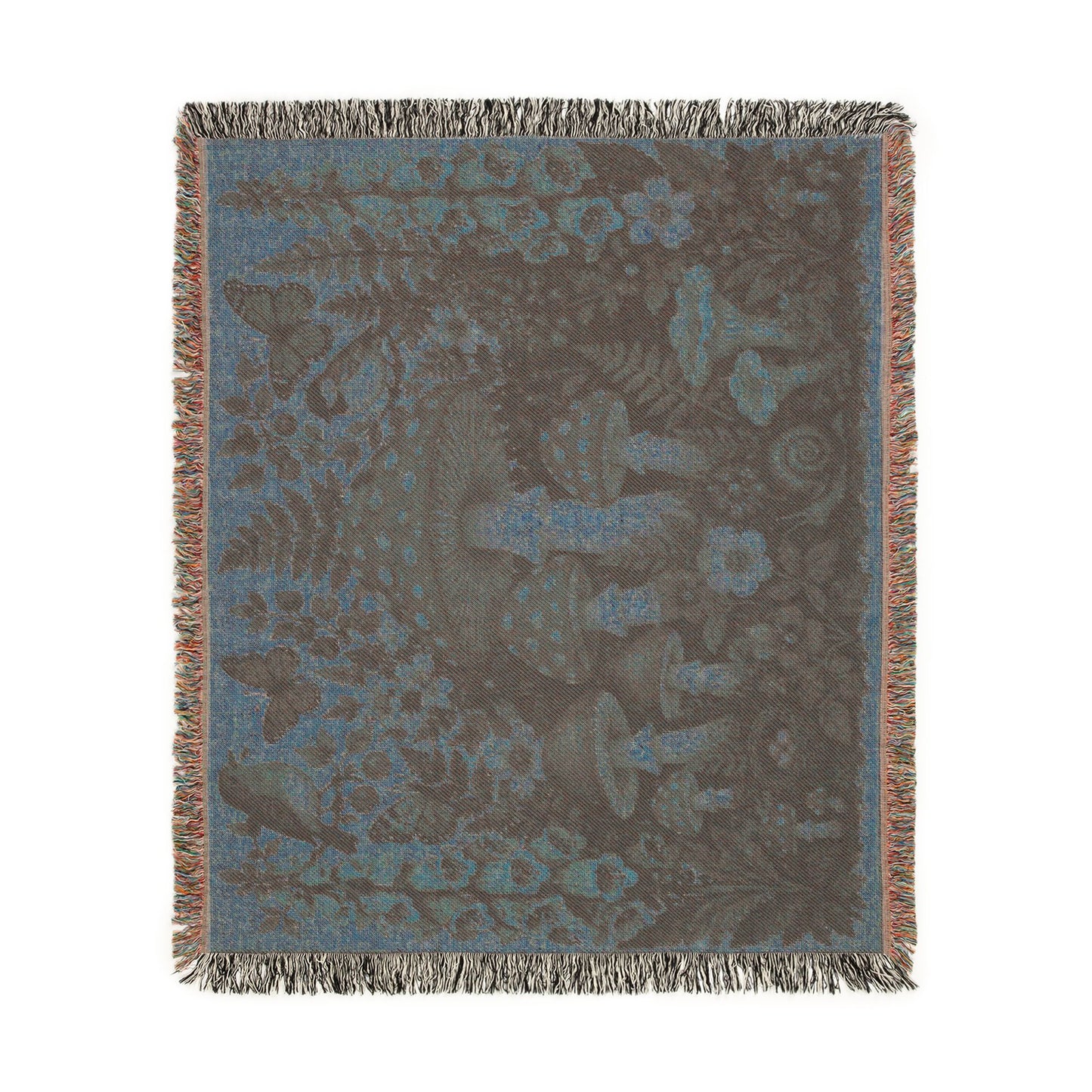 Mushroom Woodland Woven Blanket