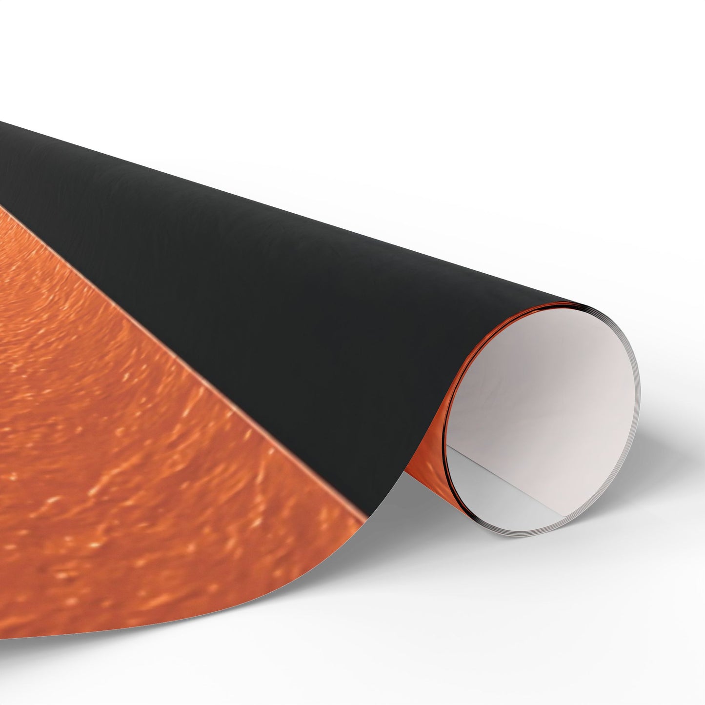 Black and Orange Striped Luxury Wrapping Paper – Glossy or Matte Finish, Durable 90gsm