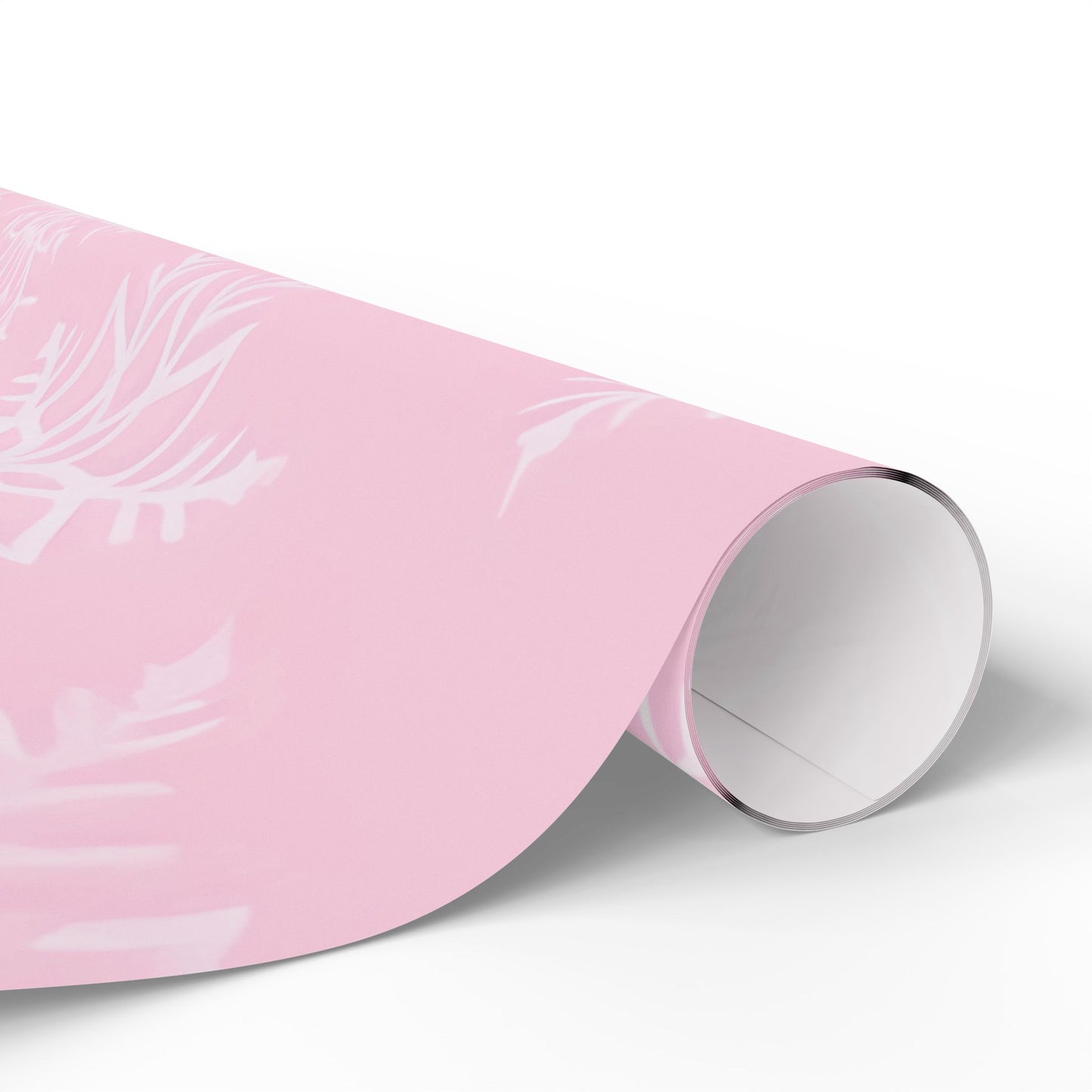Pink Snowflake Wrapping Paper – Festive & Elegant Holiday Gift Wrap