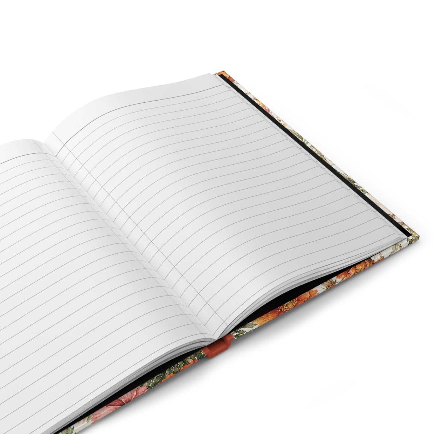 Hardcover Journal — Personalized Floral Notebook (Marigold & Cosmos)