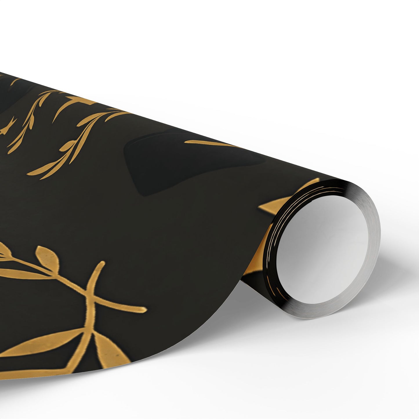 Graduation Celebration Wrapping Paper – Diplomas, Caps & Gold Laurel Accents