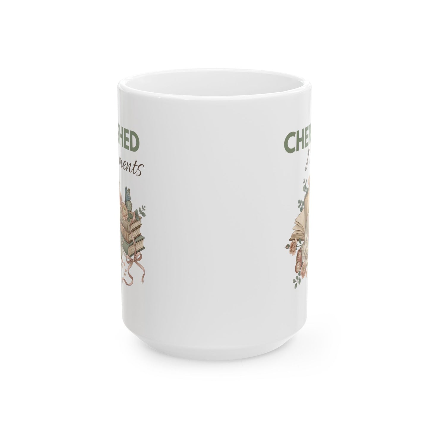 Cherished Moments Floral Ceramic Mug (11oz & 15oz)