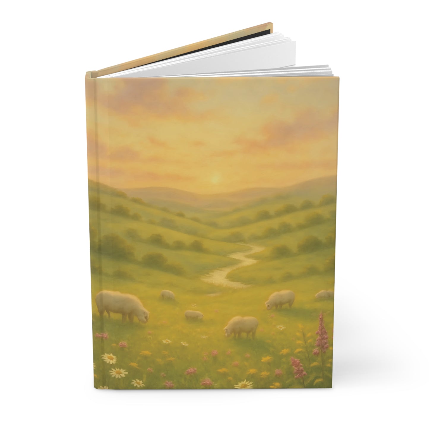 Golden Meadow Journal – Sunset Pasture Hardcover Notebook