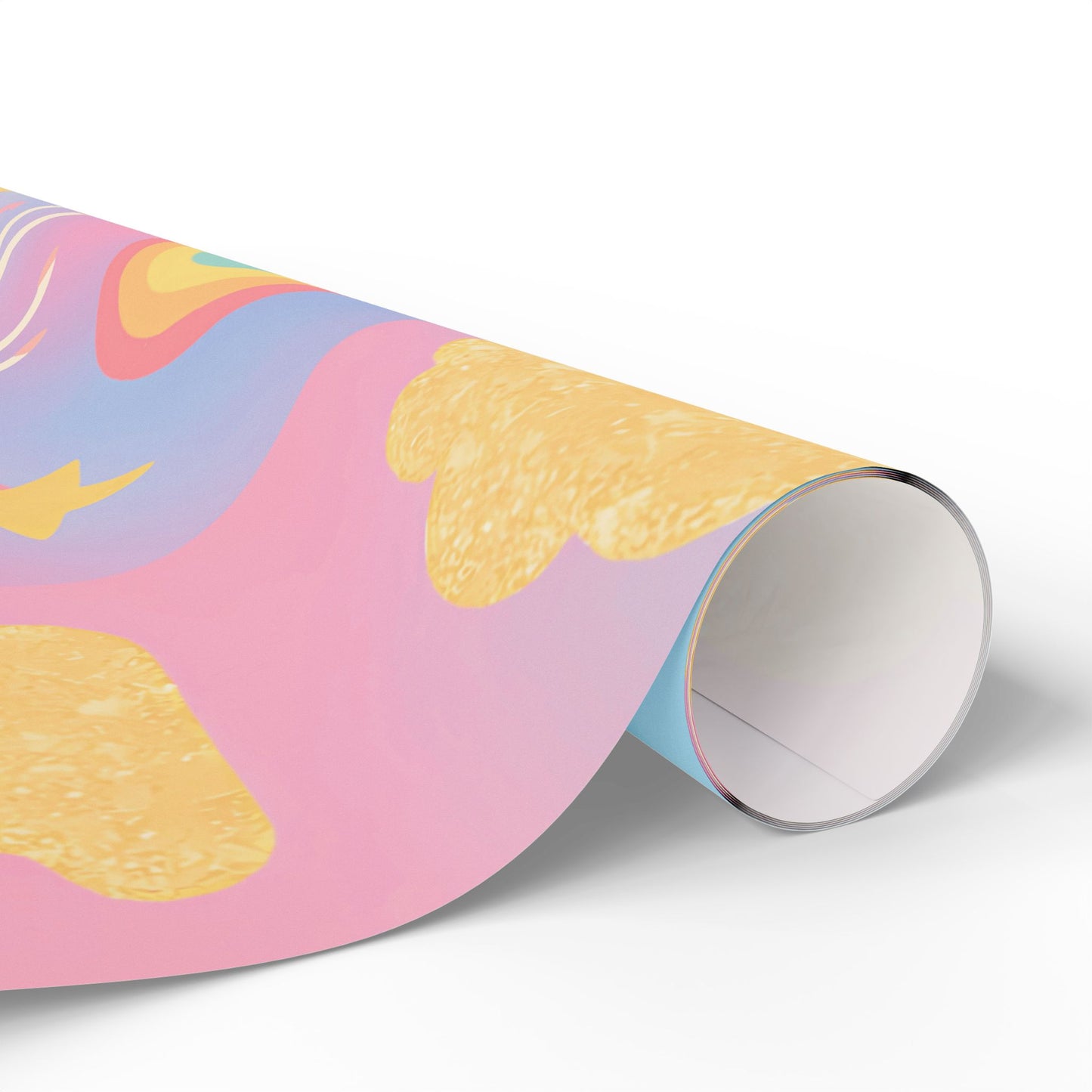 Magical Unicorn & Rainbow Wrapping Paper – Pink Pastel Fantasy Gift Wrap