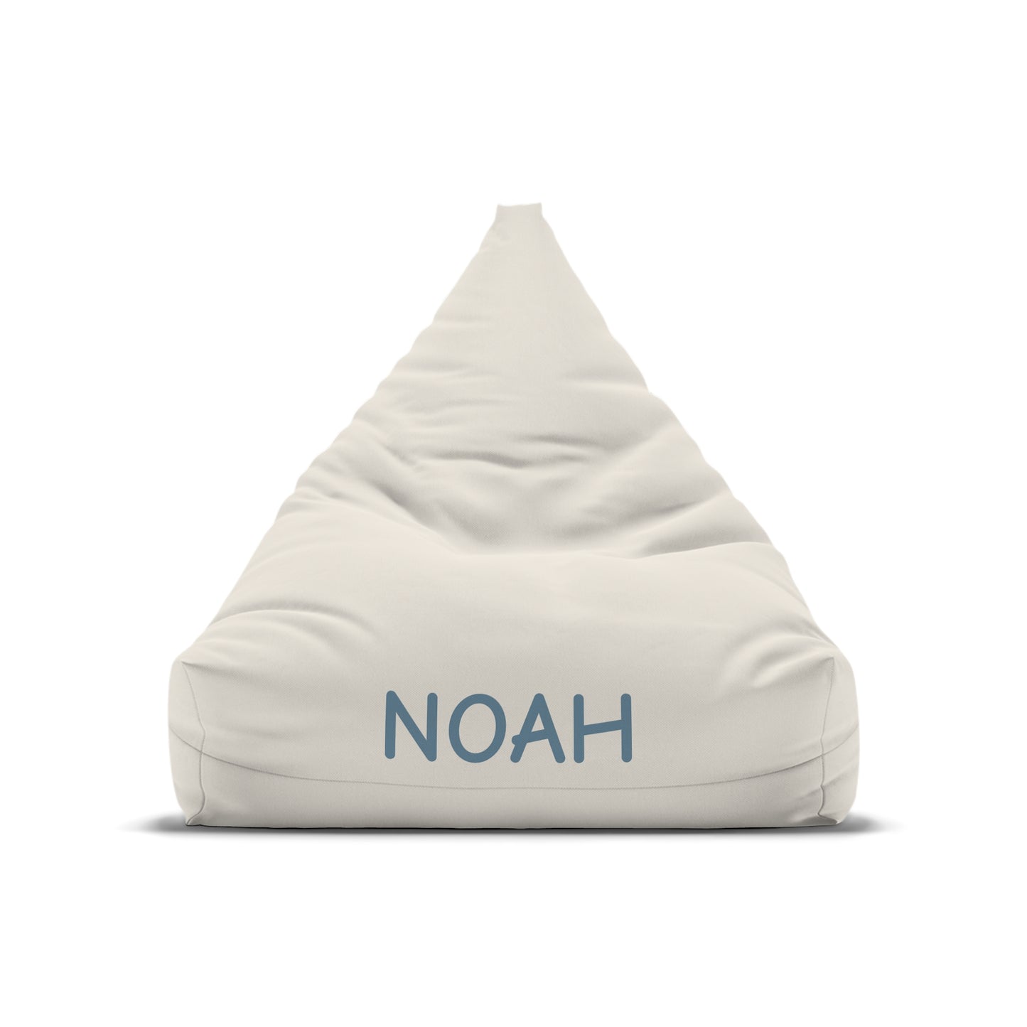 Personalized Kids Bean Bag Cover – Custom Name "NOAH" Cozy Reading & Play Chair