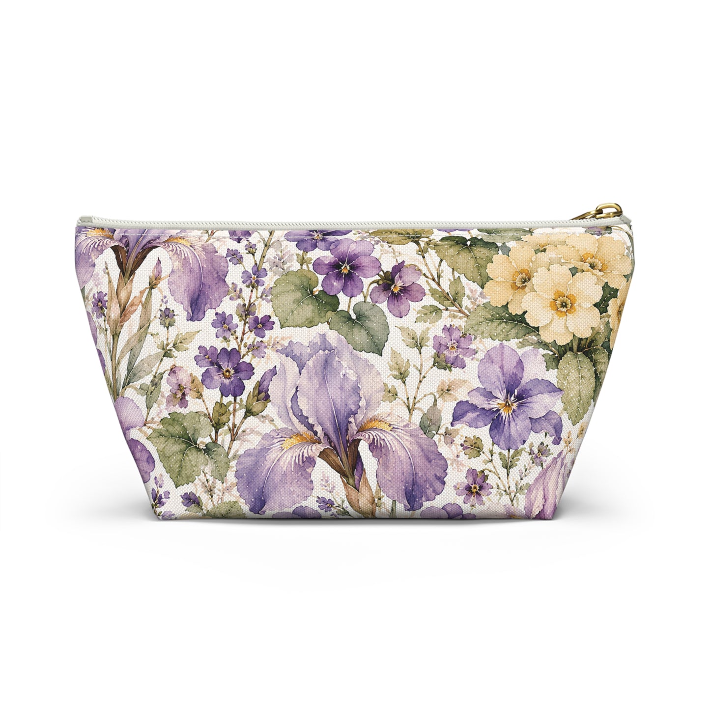 Floral Iris Accessory Pouch