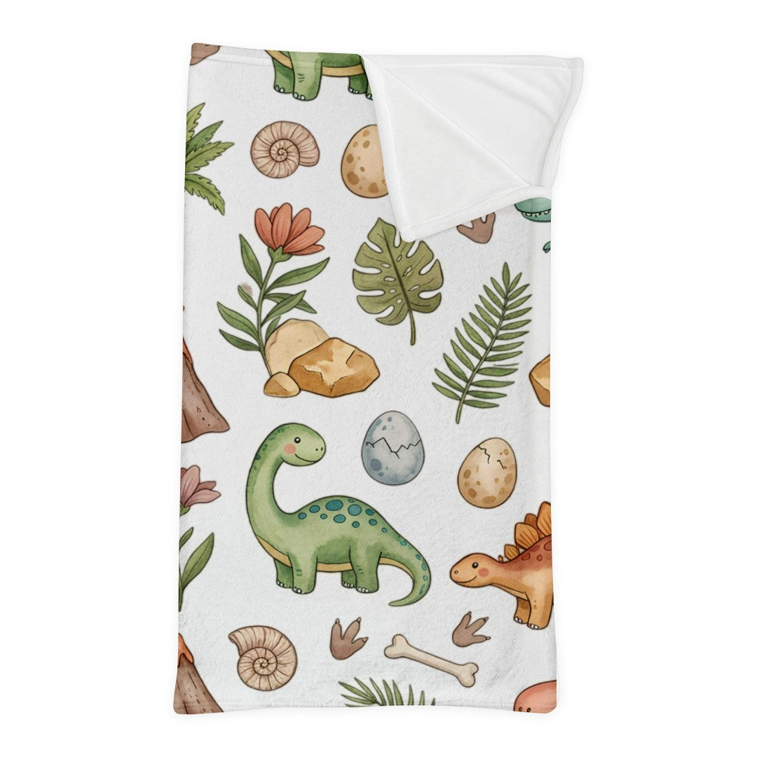 Kids Dinosaur Minky Sleeping Bag – Soft Dino Nap Sack for Toddlers & Preschoolers