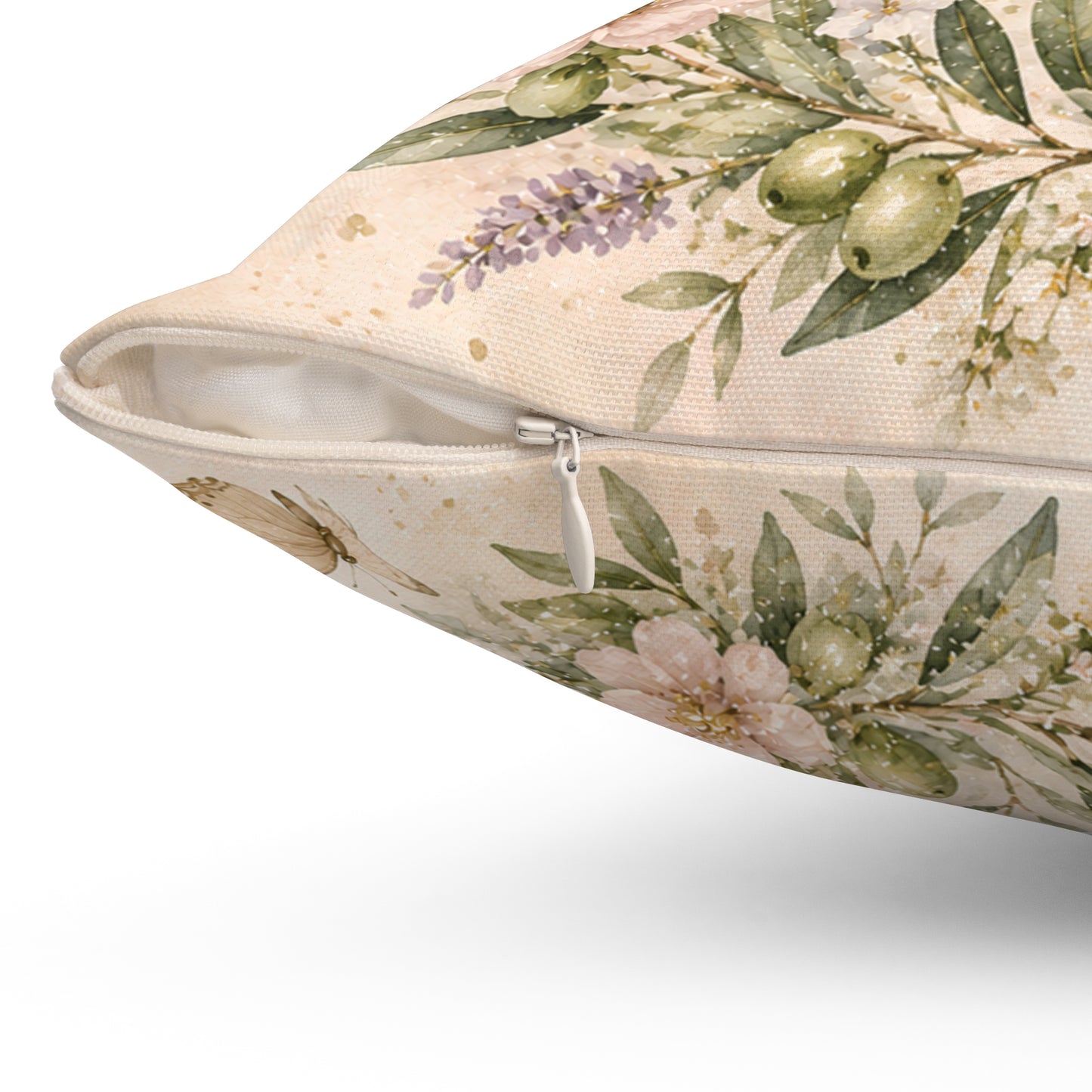 Inspirational Christian Pillow - "I Can Do All Things Through Christ" Floral Throw Pillow