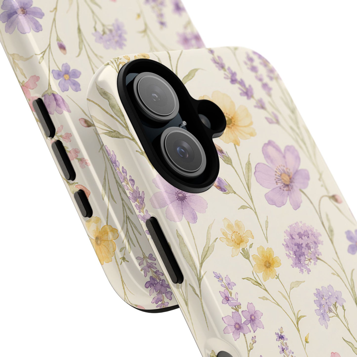 Floral Field Tough Case — Pastel Wildflower Protective Phone Cover